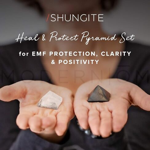 Modern ŌM Shungite Pyramid Engraved with Metatron’s Cube 5cm in Saudi Arabia