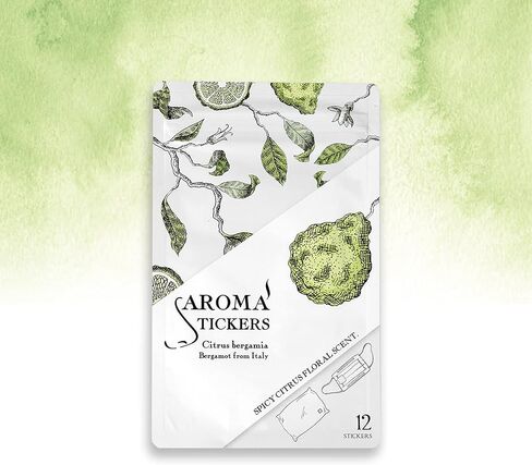 AROMA STICKERS®- (All Scents, Pack of 5-100% Natural Essential Oil Stickers for Face Mask & Pillow (12 stickers/pc) -Pure Essential Oil Scented Patch/Personal Aroma/Relaxing/Refreshing in Kuwait