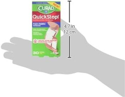 Curad Quickstop Flex Fabric Bandages, Assorted, 30/Box in Saudi Arabia