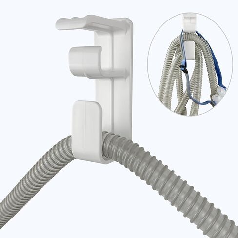 شماعة خرطوم للسرير من سي بي ايه بي مع حامل غطاء راس للكمامة، منظمات لوازم انابيب CPAP/Bipap لمنع التشابك وتقليل التسريبات، ملاءمة عالمية لريسميد/فيليبس ريسبيرونيكس والمزيد in Kuwait