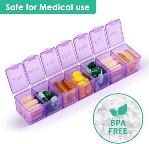 كونونيا شهريًا، 4 عبوات منظم حبوب منع الحمل الصغيرة الأسبوعية، صندوق حبوب السفر، علب حبوب صغيرة in Kuwait