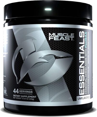 Muscle Feast Vegan Essential Amino Acid Powder All Natural No artificial Ingredients Post Workout Recovery and Intra-Training Drink, Citrus Sunrise, 300g in Saudi Arabia