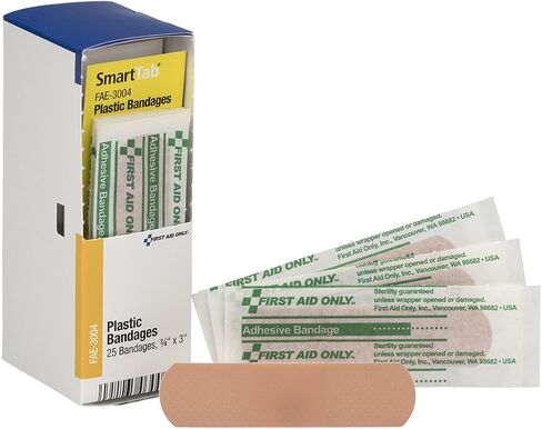 First Aid Only - FAE3004 Plastic Bandages, 3/4x3, 25 Count in Saudi Arabia