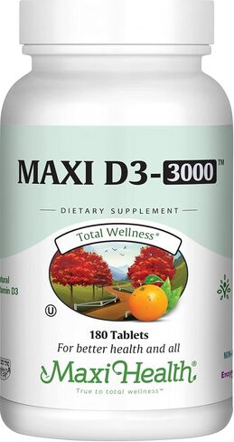 Maxi Health D3 3000 (180 Count, Tablets) in Saudi Arabia