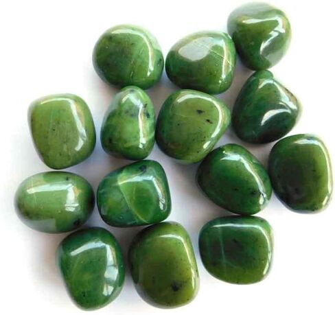 Pachamama Essentials Green Jade Tumbled - Healing Stone - Crystal Healing 20-25mm (1) in Kuwait
