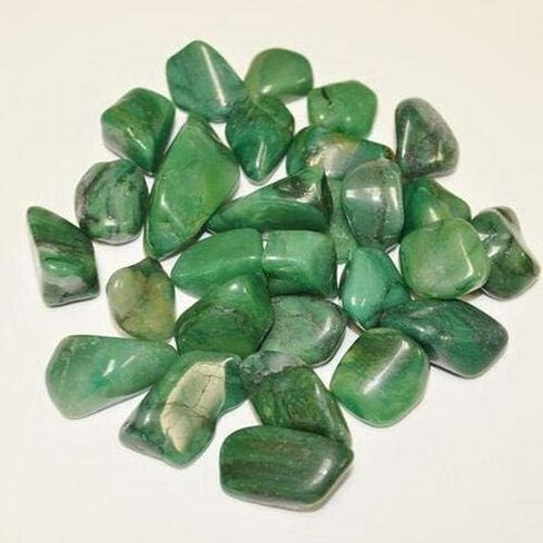 Pachamama Essentials Green Jade Tumbled - Healing Stone - Crystal Healing 20-25mm (1) in Kuwait