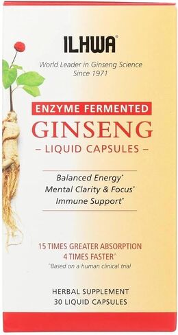 ILHWA Enzyme Fermented Ginseng, 30 liquid capsules in Saudi Arabia