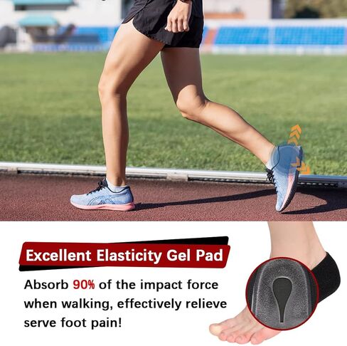 Heel Cups for Heel Pain, Heel Protectors, Heel Pads, Plantar Fasciitis Relief(4Pcs), Heel Supports for Cracked Heels, Blisters, Achilles Tendinitis, Bone Spur Relief, Heel Cushion Pad for Men & Women in Kuwait