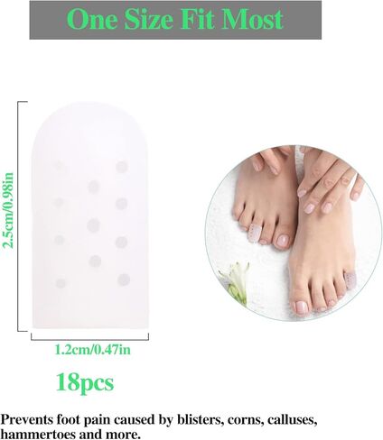16 قطعة من واقيات أصابع القدم الصغيرة للرجال والنساء من السيليكون لأصابع القدم الخنصر، أغطية أصابع القدم الصغيرة تمنع مسامير القدم والبثور وكسر أصابع القدم، وتقلل من آلام القدم in Kuwait