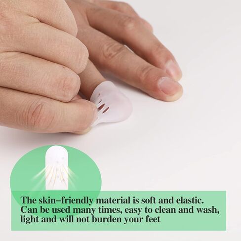 16 قطعة من واقيات أصابع القدم الصغيرة للرجال والنساء من السيليكون لأصابع القدم الخنصر، أغطية أصابع القدم الصغيرة تمنع مسامير القدم والبثور وكسر أصابع القدم، وتقلل من آلام القدم in Kuwait