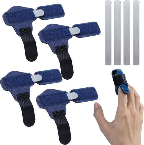 4 Pcs Toe Splint, Toe Straightener for Hammer Toe, Toe Corrector for Women Men, Bent Toe, Claw Toe, Crooked Toe, Curled Toe, Toe Wrap to Align and Support Toe (Blue) in Saudi Arabia