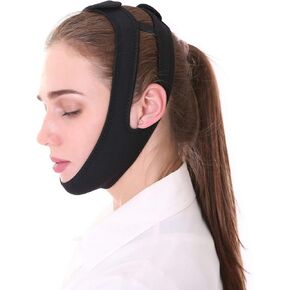 حزام الذقن المضاد للشخير من MUYDZ للمساعدة في النوم الجيد ووقف الشخير وحل مساعد النوم للرجال والنساء والأطفال (أرجواني) in Kuwait