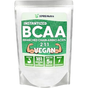 مسحوق XPRS Nutra BCAA - مكمل الأحماض الأمينية للرجال - مكملات تجريب BCAA غير منكهة - مكملات الصالة الرياضية للرجال - مكمل الأحماض الأمينية للنساء للتعافي بعد التمرين في صالة الألعاب الرياضية (2 رطل) in Kuwait