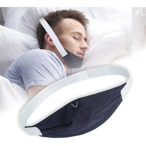 حزام الذقن فعال لتخفيف الشخير الفوري بالفم، ويقلل من فقدان الهواء، حزام الذقن المضاد للشخير للرجال والنساء، حزام ذقن مريح قابل للتعديل، يناسب مجموعة واسعة من الرأس والأحجام (عبوة واحدة) in Kuwait