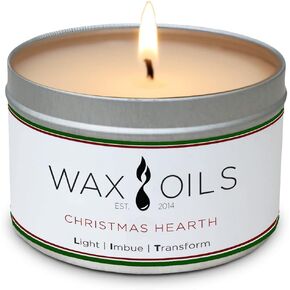 Wax and Oils Soy Wax Aromatherapy Scented Candles (Autumn Spice) 8 Ounces. Single in Saudi Arabia