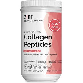 Zint Sweet Collagen Powder Beauty Drink Mix (Strawberry Lemonde): Delicious Hydrolyzed Collagen Peptides Protein Supplement - Grass-Fed, Zero Sugar, Non-GMO, Gluten-Free, 10 oz
