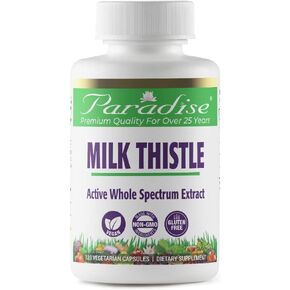 Paradise Herbs Milk Thistle 75:1 80% Vegetarian Capsules, 60 Count in Saudi Arabia