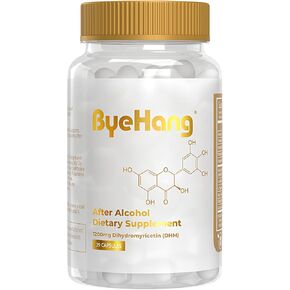 ByeHang After Alcohol Vitamin/Dihydromyricetin (DHM), Cysteine, Milk Thistle, B Vitamins, Prickly Pear, Ginger, L-theanine/Pharmacist Formulated/13 Doses in Saudi Arabia