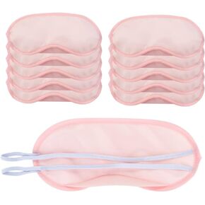 AKOAK 10 Pieces Game Party Sleep Travel Eye Mask, Lightweight Shading Eye Protection Rest Eye Mask, with Nose Pad and Adjustable Strap, Unisex (Pink) in Kuwait