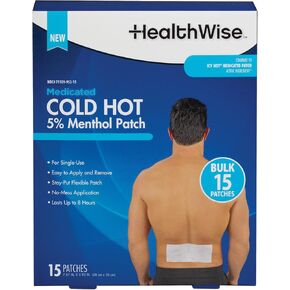 هيلث وايز، 5% مينثول، رقعة طبية باردة/ساخنة، 15 قطعة in Kuwait