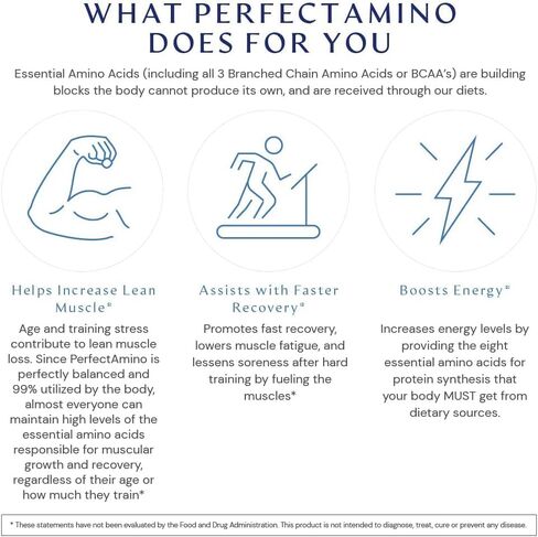 BodyHealth PerfectAmino Powder Mocha Boost (60 Servings) Best Pre/Post Workout Recovery Drink, 8 Essential Amino Acids Energy Supplement with 50% BCAAs, 100% Organic, 99% Utilization in Kuwait