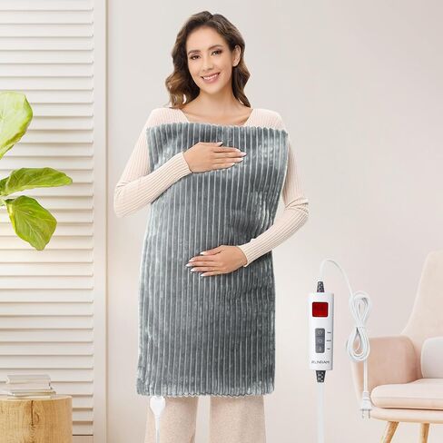 وسادة تسخين لتخفيف آلام الظهر، وسادات تسخين كبيرة مقاس 17 بوصة × 33 بوصة للتشنجات والرقبة والكتف، وسادة تسخين كهربائية LCD مع 6 إعدادات تسخين سريعة، خيارات حرارة جافة رطبة، إيقاف تلقائي، يمكن غسله في الغسالة in Kuwait