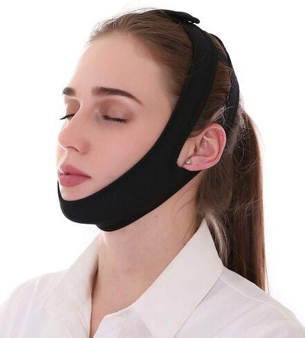 MUYDZ Anti Snore Chin Strap to Help Good Sleep Stop Snoring Sleep Aids Solution for Men Women Kids (Purple) in Kuwait