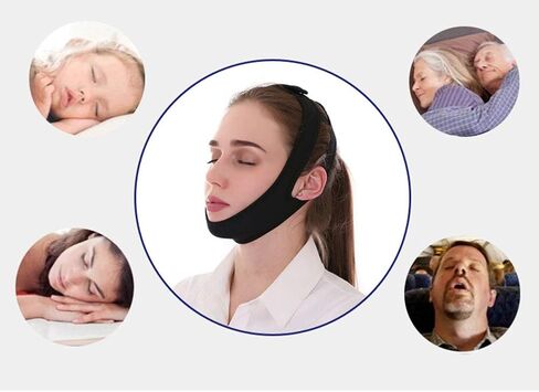 MUYDZ Anti Snore Chin Strap to Help Good Sleep Stop Snoring Sleep Aids Solution for Men Women Kids (Purple) in Kuwait