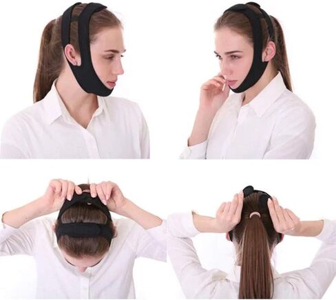 MUYDZ Anti Snore Chin Strap to Help Good Sleep Stop Snoring Sleep Aids Solution for Men Women Kids (Purple) in Kuwait