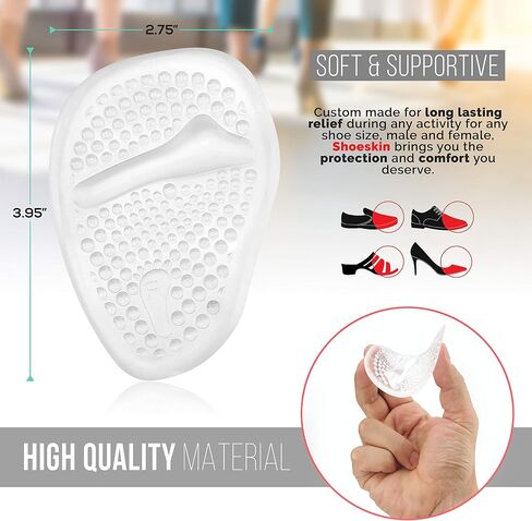 Metatarsal Pads for Women & Men - Ball of Foot Cushions for Pain Relief - Comfortable, Nonslip, Reusable, Light and Great for High Heels in Saudi Arabia