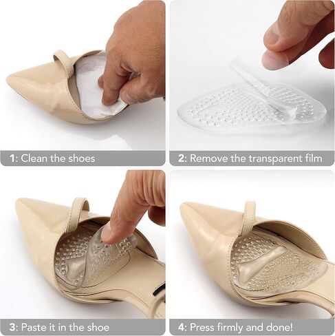 Metatarsal Pads for Women & Men - Ball of Foot Cushions for Pain Relief - Comfortable, Nonslip, Reusable, Light and Great for High Heels in Saudi Arabia