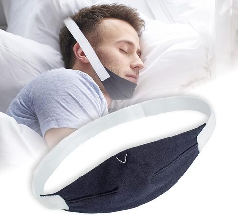 حزام الذقن فعال لتخفيف الشخير الفوري بالفم، ويقلل من فقدان الهواء، حزام الذقن المضاد للشخير للرجال والنساء، حزام ذقن مريح قابل للتعديل، يناسب مجموعة واسعة من الرأس والأحجام (عبوة واحدة) in Kuwait