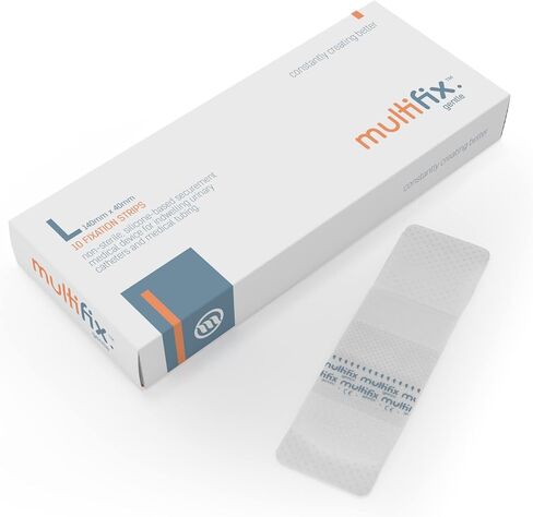 Multi Fix Gentle (x10) - تأمين أنابيب القسطرة/اللاصق الطبي، لطيف وإعادة اللصق باستخدام تقنية السيليكون (عبوة من 10) (صغير) in Kuwait
