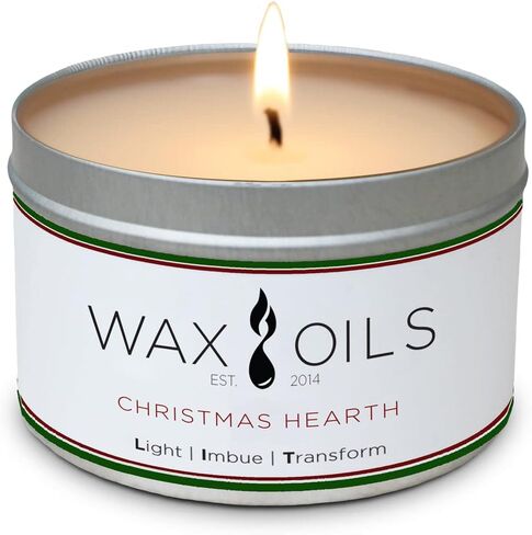 Wax and Oils Soy Wax Aromatherapy Scented Candles (Autumn Spice) 8 Ounces. Single in Saudi Arabia