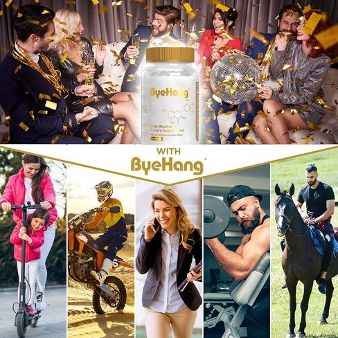 ByeHang After Alcohol Vitamin/Dihydromyricetin (DHM), Cysteine, Milk Thistle, B Vitamins, Prickly Pear, Ginger, L-theanine/Pharmacist Formulated/13 Doses in Saudi Arabia