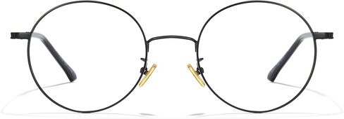 Cyxus Round Blue Light Glasses for Men Women Wire Frame UV Blocking Computer Glasses Clear Lens Metal Ultra Light Eyewear in Kuwait