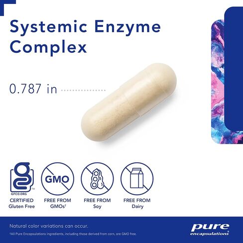 Pure Encapsulations Systemic Enzyme Complex | Supplement to Support Muscle, Joint, Cartilage, and Connective Tissue Health* | 180 Capsules in Saudi Arabia