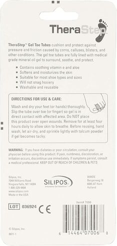 أنابيب جل لأصابع القدم من سيليبوس ثيراستيب 7006 - غلاف جل لأصابع القدم بمقاس واحد قابل للغسل مع فيتامين هـ وزيت الصبار. منتجات العناية بأصابع القدم in Kuwait