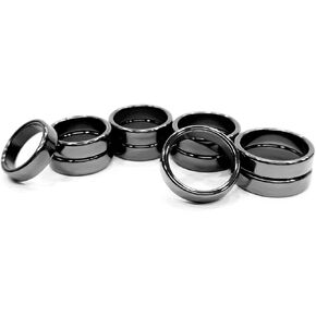 Morchic Hematite Stone Rings for Women Men Unisex, Anxiety Balance Root Chakra (Pack of Mixed Size) in Saudi Arabia