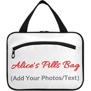 Naanle Pill Organizer Bag Travel Pill Bottle Medicine Organizer Home Storage Medication Bag for Vitamin Supplements, Black Empty First Aid Bag for Car Camping in Saudi Arabia
