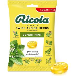 Ricola Sugar Free Herb Throat Drops Lemon Mint - 19 ct, Pack of 3 in Saudi Arabia