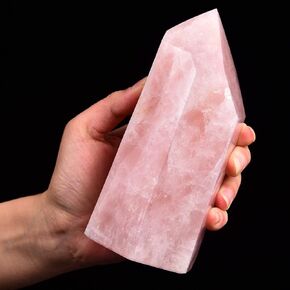 AMOYSTONE African Bloodstone Obelisk Large Healing Crystal Wand Tower 6 Faceted Column Reiki Chakra Meditation Therapy Red 0.6-1.1 LBS in Saudi Arabia