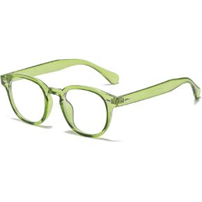 NIDOVIX Retro Round Blue Light Blocking Glasses for Men Women, Vintage Frame Non-prescription Computer Reading Eyeglasses