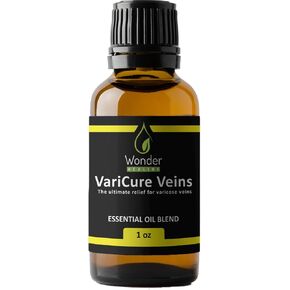 الدوالي - مزيج من الزيوت العطرية الطبيعية 100% لعلاج الدوالي وتخفيف الأوردة العنكبوتية، بما في ذلك السرو وإبرة الراعي واللافندر من ووندر هيلينج (30 مل - 1 أونصة) in Kuwait