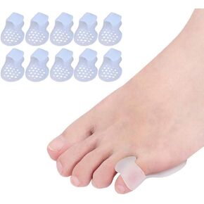 5 Pairs-Pinky Toe Cushion Splint, Gel Toe Separators, Little Toe Straightener with Loop, Pinky Toe Separators for Men Women, Prevent Blisters, Corn, Pain Relief (5 Pairs-Skin) in Saudi Arabia