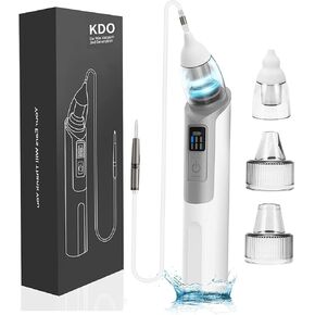 Earwax Vacuum, Strong Suction 6 Gear KDO Earwax Vacuum Wax Remover Gear Indicator Ear Wax Removal Safe Soft Silicone Tip Ear Cleaner Tool Water Remover Kit for Human Adults and Pets in Kuwait