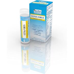 Guna Virus Pellets for the temporary relief of symptoms such as: upper respiratory congestion, sore throat and cold sores - Non-Drowsy - 2 Tubes in Kuwait