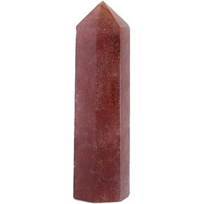 KINO Natural Amazonite Stone Blue Calcite Crystal Quartz Tower Healing Wand Point Faceted Prism Carved Stone Figurine Meditation Therapy (Amazonite)