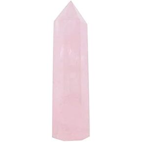 KINO Natural Amazonite Stone Blue Calcite Crystal Quartz Tower Healing Wand Point Faceted Prism Carved Stone Figurine Meditation Therapy (Amazonite)
