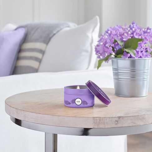 شمعة معطرة كلين داي من قصدير الصويا من مسز مايرز - وقت احتراق 12 ساعة، مصنوعة من شمع الصويا والزيوت العطرية، بنفسجي فاتح، 3.9 اونصة in Kuwait